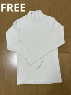 ユナイテッドアローズ　ホワイト　クリーム　タートル　長袖Tシャツ　重ね着