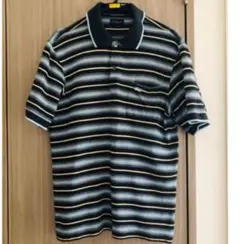 お値下げ価格　Burberry Golf メンズ　コットン　ボーダーポロシャツ