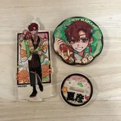 地縛少年花子くん 夏彦、アクリルスタンド、缶バッジ。