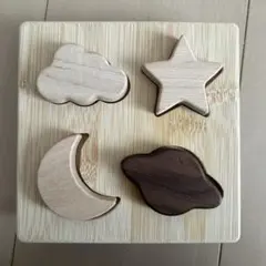 【値下げ中】　木製パズル　ラバーパズル