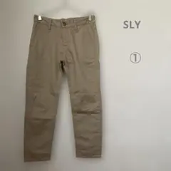 SLY ベージュ チノパン スリムフィット　サイズ①