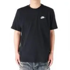 NIKE NSW CLUB Tシャツ 刺繍ロゴ ブラック Lサイズのサムネイル