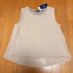 【新品】シップス ノースリーブブラウス ベージュ　ワンサイズ