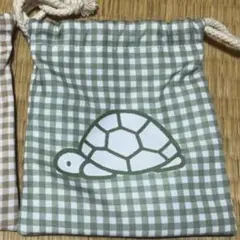 タイトーくじ　ブルーナアニマル　F賞　巾着ポーチ　カメ