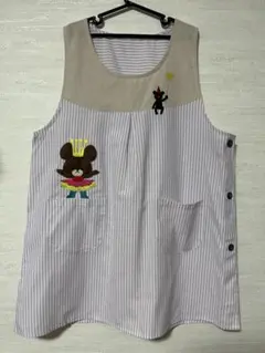 ★H865★新品　くまのがっこう　いちごエプロン　ストラップ　Lのサムネイル