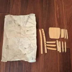 ドールサイズミニチュア木製椅子の組み立てキットB