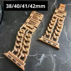 ローズゴールドチェーンスタイルバンド 38/40/41/42mm
