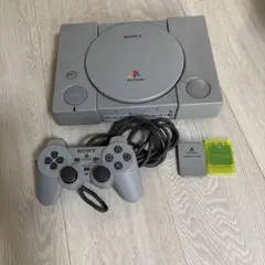 SONY PlayStation 本体 コントローラー メモリーカード付き