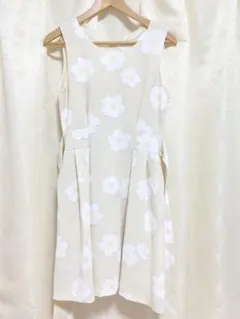 earth music&ecology フラワープリント ノースリーブワンピース