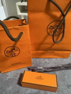 HERMES オレンジ ショップ袋・ボックス・リボン