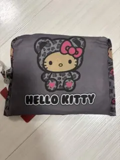 HELLO KITTY 着ぐるみキティ 日焼けキティ　ヒョウ柄　エコバッグ