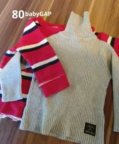 baby GAPカットソー& タートルネックセーター 80サイズ