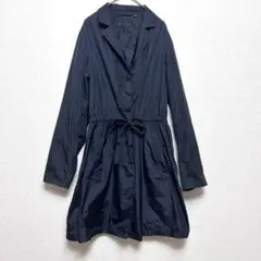 UNIQLO レインコート (L)ナイロントレンチコート　軽量 ブラック 撥水のサムネイル