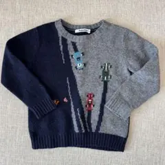 familiar 車セーター　100