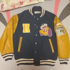 HONEST College スタジャン ブラック/ブラウン