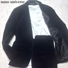 美品✨ナノユニバース セットアップ コーデュロイ ストレッチ ブラック Lサイズ