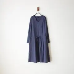 URBAN RESEARCH ROSSO/スウェードサテン切替ワンピース