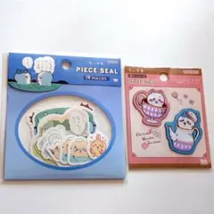 ちいかわ　ピースシール　織ネームシール　サンスター文具　2個セット