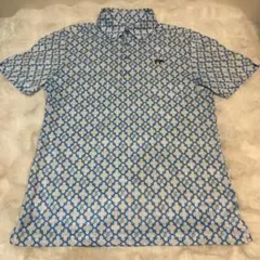 エフィカス　青と白のパターン ポロシャツサイズＭ　断捨離　大掃除