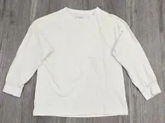 S103 グローバルワーク Tシャツ カットソー 長袖 130 ホワイトのサムネイル