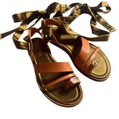 新品　forte_forte フラット　サンダル　レースアップ　37