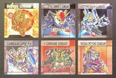 元祖 SDガンダム　スナックII　シール　6枚セット( R 1枚含 )　ガンダム