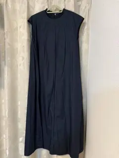 【4月末処分】 SHIPS ネイビー ロングワンピース サイズ36