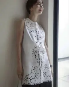 Mame Kurogouchi Sheer Embroidery Vest - メルカリ