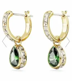 スワロフスキー STILLA PE MINI HOOP グリーン