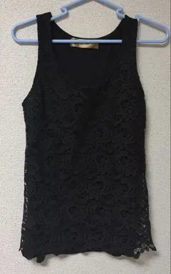 CECIL McBEE レースタンクトップ　ブラックMのサムネイル