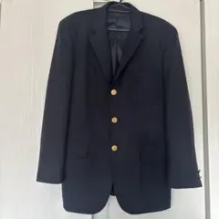 美品ブレザー　金ボタン　ネイビー　大きめ