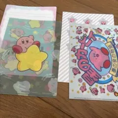 星のカービィ　ミニクリアファイル　2枚セット