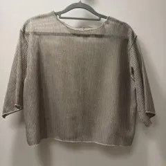 プリーツ加工 半袖ブラウス トップスのサムネイル