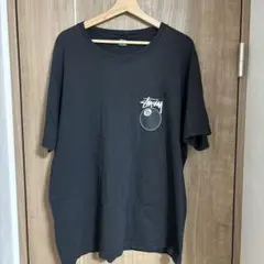 【人気定番】STUSSY 8ボール バックプリントTシャツ L 黒 ステューシー