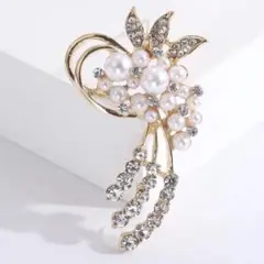 フォーマル パール ブローチ ゴールド 入学式 卒業式 フォーマル