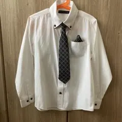 hiromichi nakano フォーマルシャツ 130cm ネクタイ　チーフ