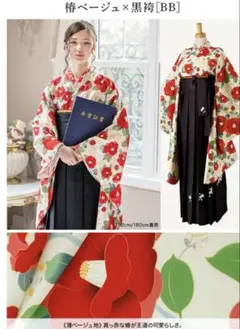 キャサリンコテージ　卒業式袴セット（着物、袴、帯の3点セット）サイズ160