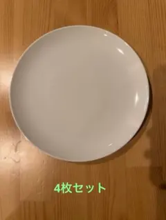磁器ベージュ皿・大　4枚セットのサムネイル