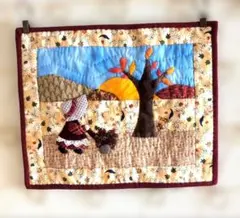 すーちゃんとビリー君の１年タペストリー スーとビリーの横長タペストリー - まざーず・どりー夢