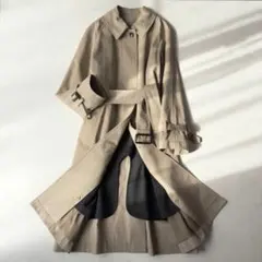 定価9.1万　20AW　マーガレットハウエル　ステンカラーコート　ライナー