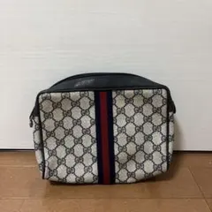 GUCCI グッチ　シェリーライン　GGキャンバス ポーチ