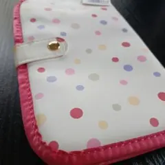 お薬手帳、母子手帳ケース 通帳ケース、保険証ケース 水玉