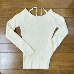 【美品】 レディース Heather リブニット ニット アイボリー トップスのサムネイル