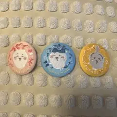 ちいかわ ハチワレ うさぎ 刺繍缶バッジ 3点セットのサムネイル