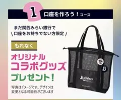 ORIX Buffaloes メッシュトートバッグ　缶バッチ2個付