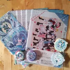 雪ミク2013～2025 クリアファイル&ポスター&ラバスト&缶バ11点 セット