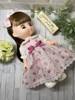 ソランちゃん♡メルちゃん♡いちご柄ワンピース2点セット#413