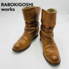 RABOKIGOSHI works　ショートブーツ　ベルト　2Way　インヒールのサムネイル