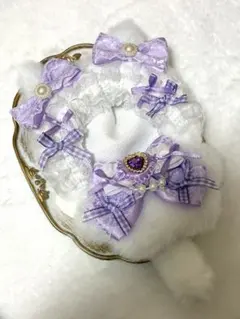 ぬい服 ぬいぐるみ服 10～12cm ちびぐるみ服 紫 パープル