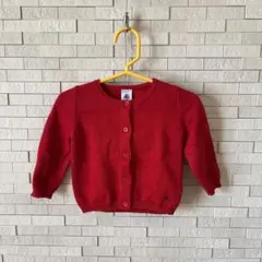 プチバトー 厚手カーディガン 70cm